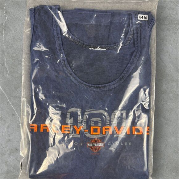 Vintage Kona, Hawaii Harley Davidson Y2K Acid Washed Tank Tribal Design ~ Large - Picture 6 of 6